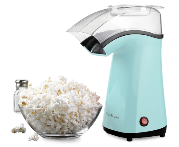 Hot-Air Electric Popcorn Maker, 12 Cups, Healthy Oil Free Popcorn with Measuring Scoop